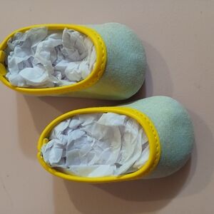 Yellow and Green Kids Shoes